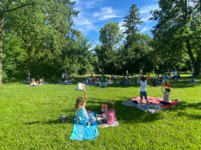Lese-Picknick im Obstgarten – 2. Klassen